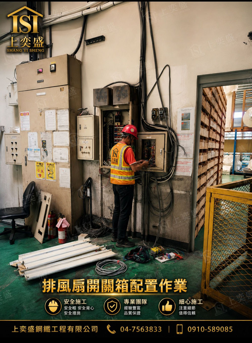 排風扇開關箱配置作業